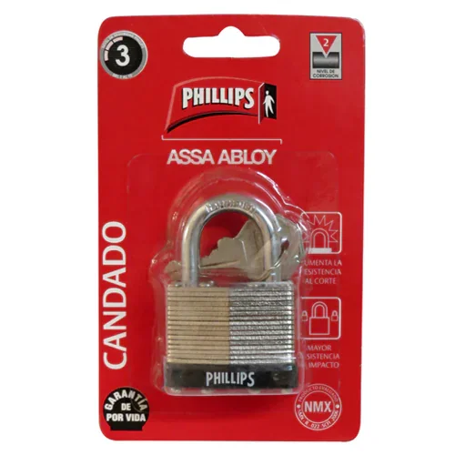 CANDADO LAMINADO 40 mm BLISTER "X"