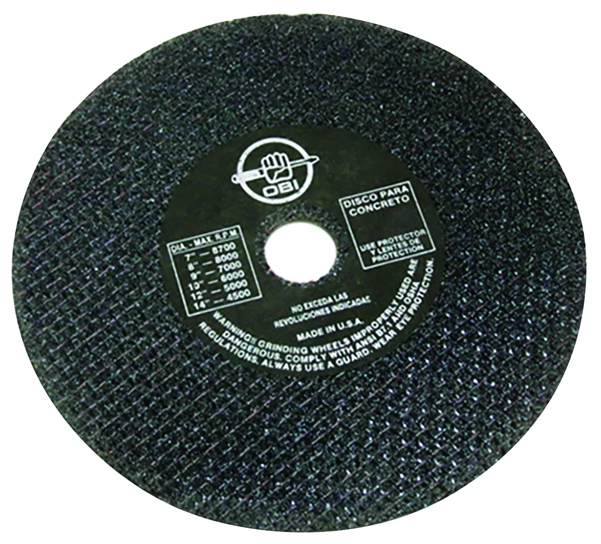 ABRASIVO PARA CONCRETO 200 x 3.0 x 25 mm