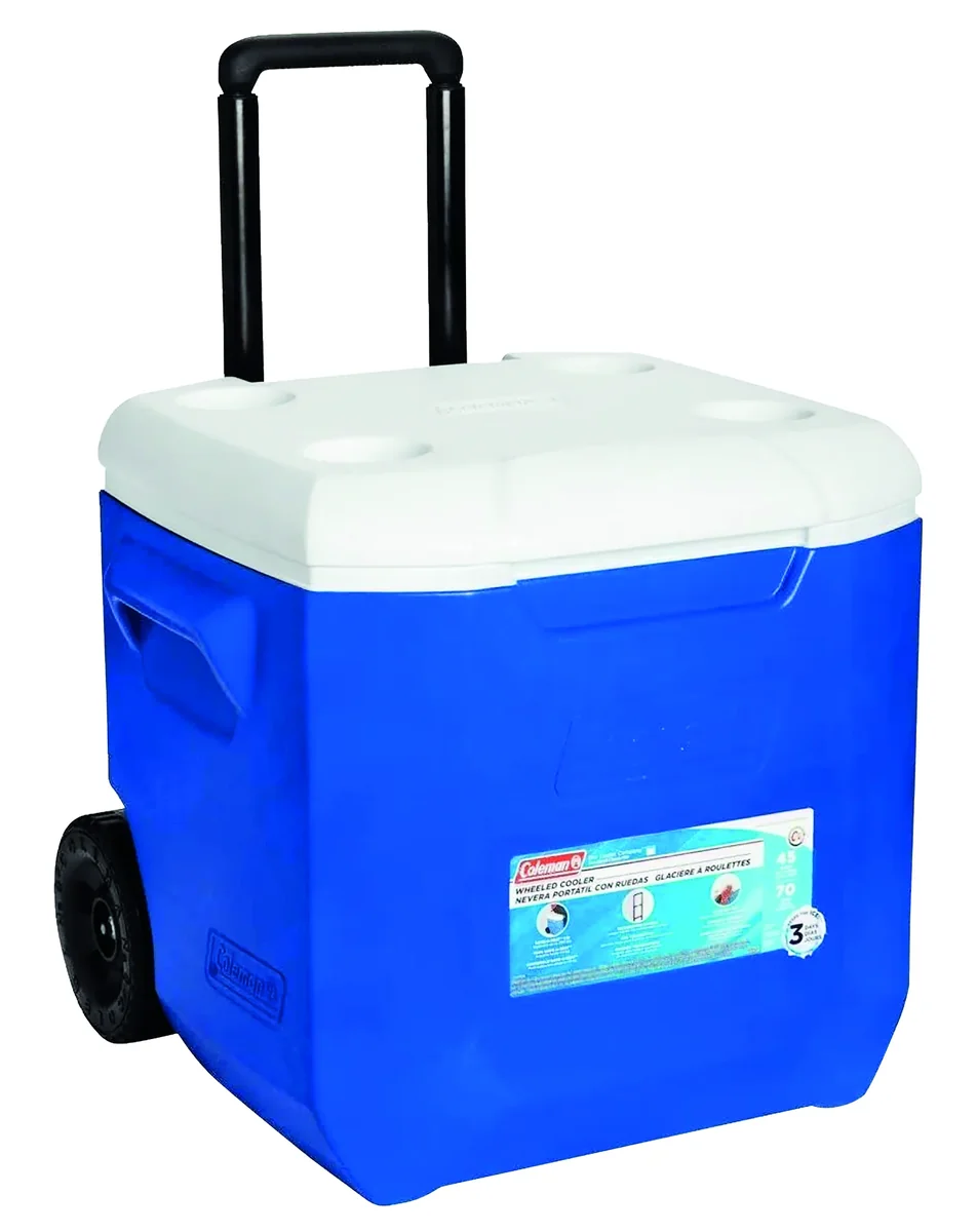 HIELERA 45 QTS. AZUL RODANTE "X"