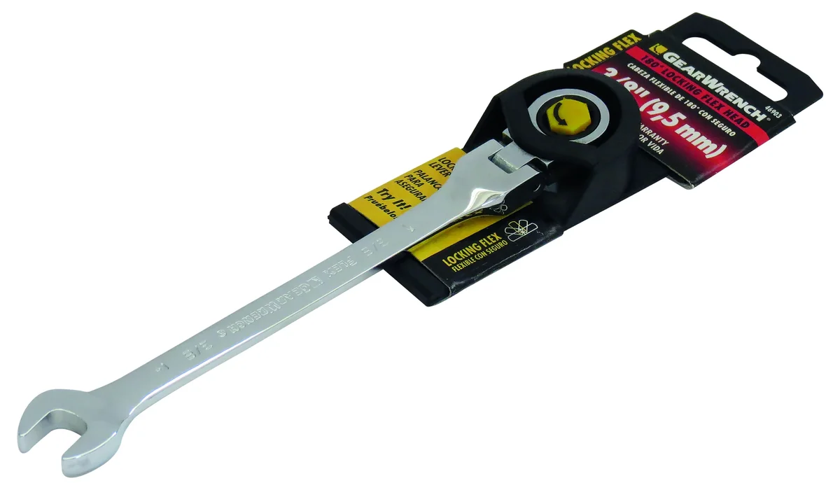 LLAVE COMB. C/MATRACA.FLEX/SEG. 3/8" "X"