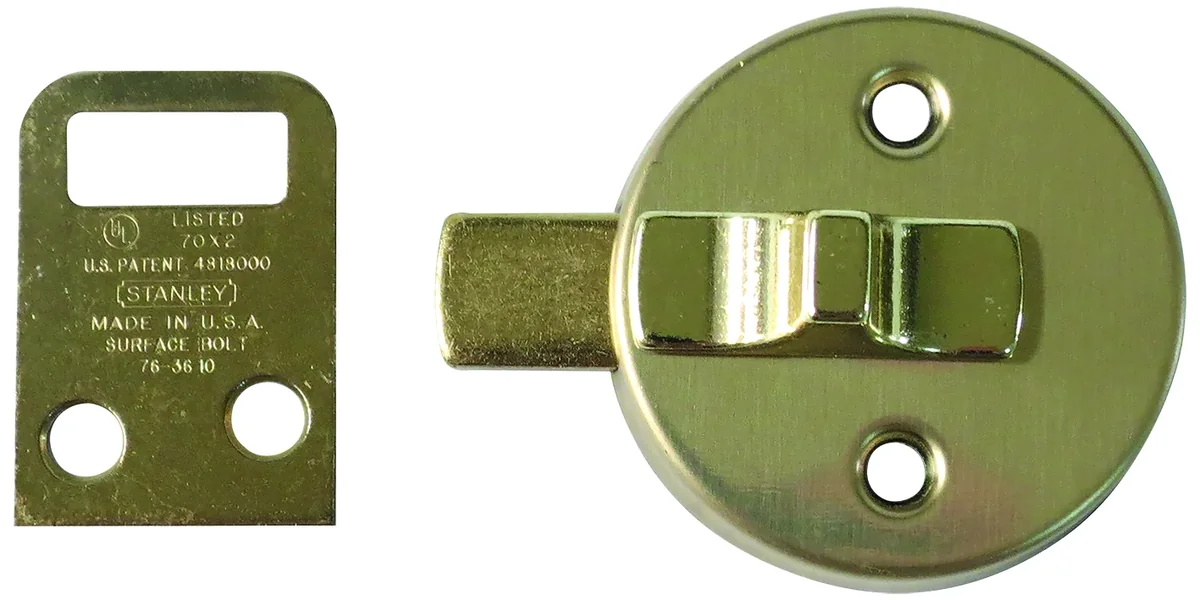 PASADOR LATON BRILLANTE DECORATIVO "X"