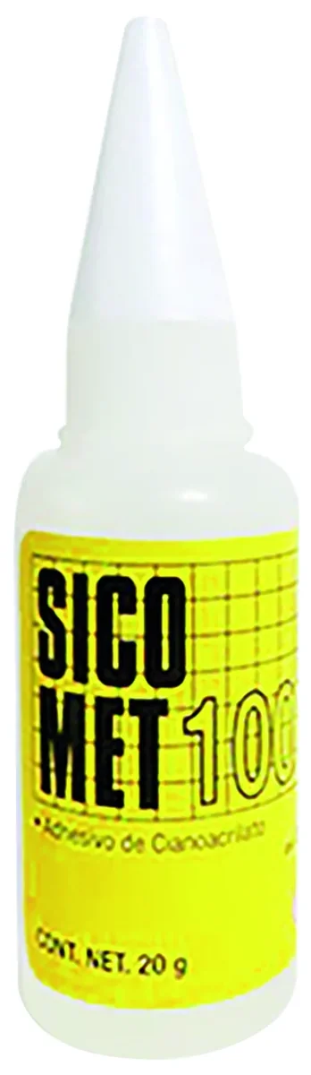 ADHESIVO CIANOACRILATO, SICOMET 100 BOTELLA 20 g "X"