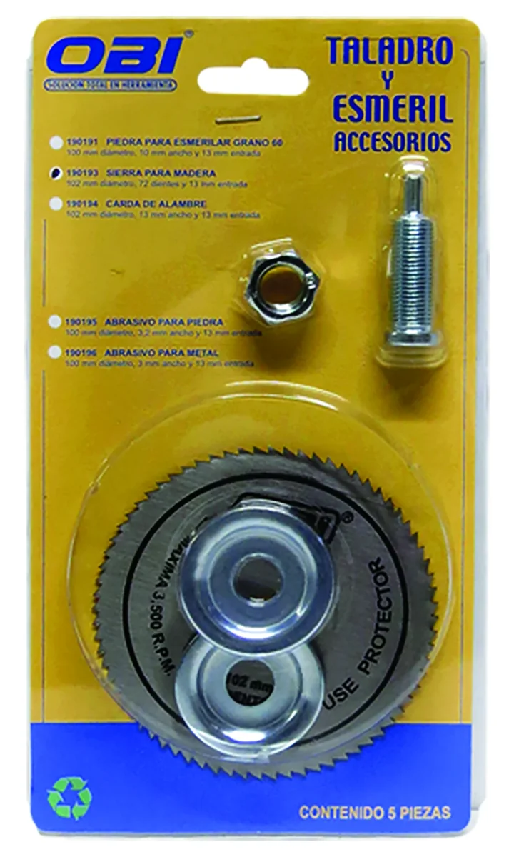 TALADRO ACCS. SIERRA JUEGO 102 mm