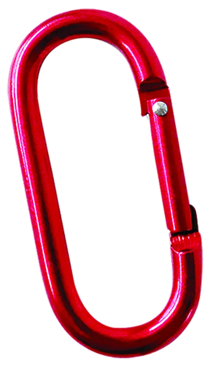 BANDOLA ALUMINIO OVAL 6 cm ROJA C/50 P. "X"