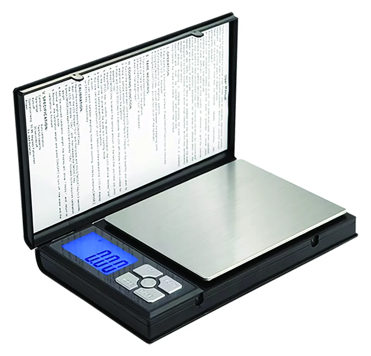 BASCULA DIGITAL CAP. 2 kg/0,1 g NEGRA "X"