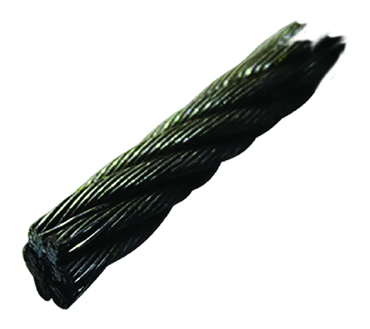 CABLE 6x19+PP A.POLIPROPILENO 1/4" y 499 m NEGRO C/1900 kg