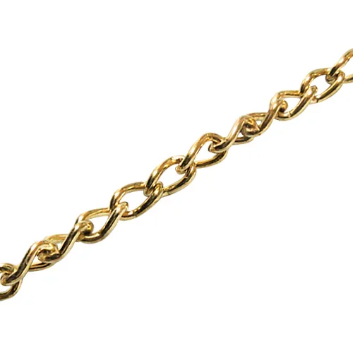 CADENA SOLDADA TORCIDA DOR. 3,5 mm R.30m "X"