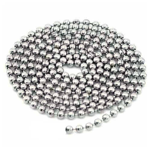 CADENA .BOLA 3,2 mm ROLLO 50 m CROMADA