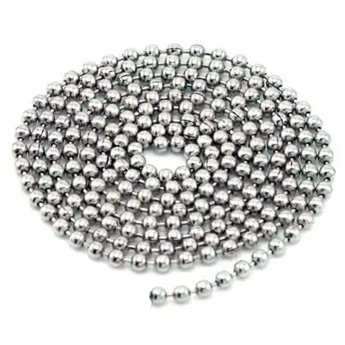 CADENA .BOLA 4,5 mm ROLLO 50 m CROMADA