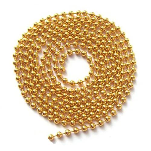 CADENA .BOLA 3,2 mm ROLLO 50 m DORADA