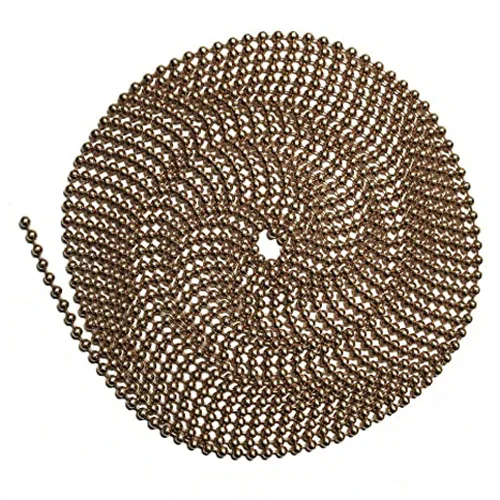 CADENA .BOLA 3,2 mm ROLLO 100 m DORADA A. "X"