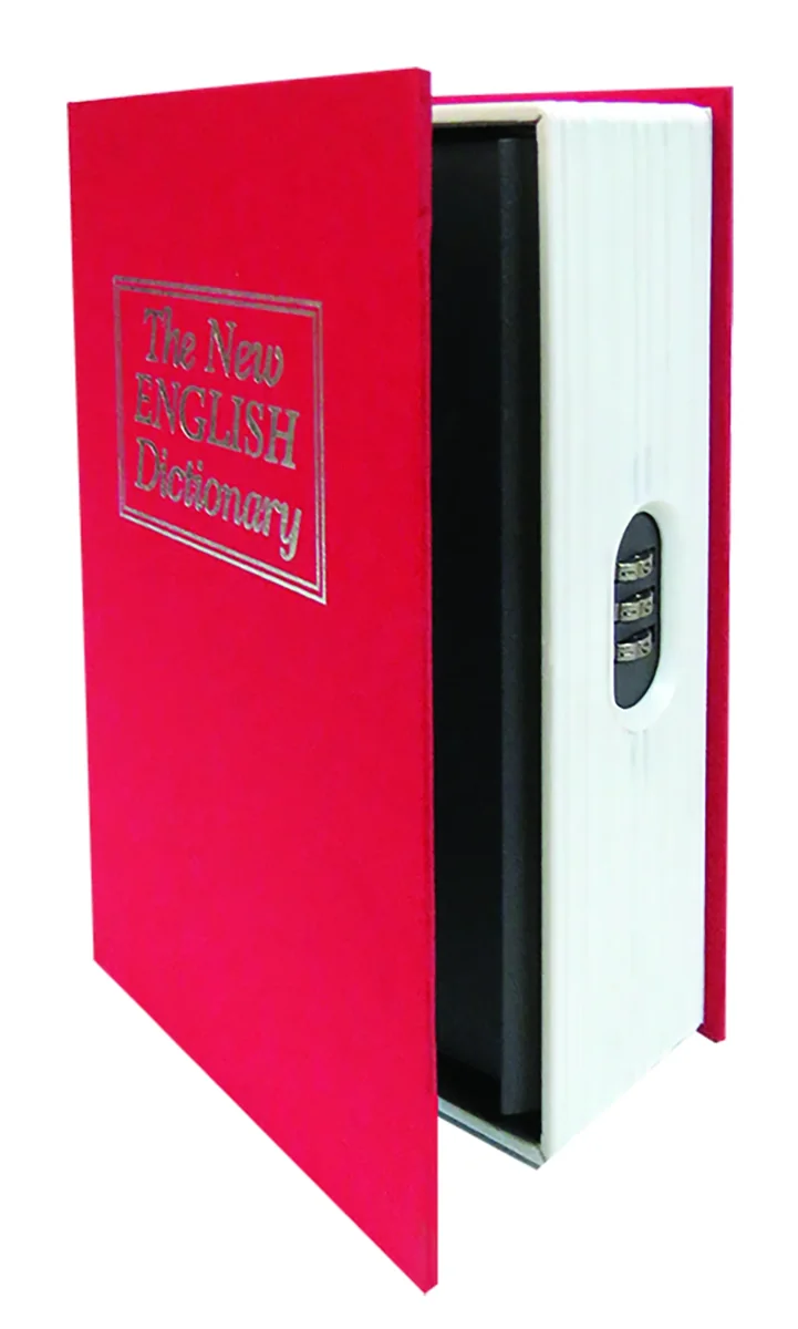 CAJA VALOR LIBRO PLASTICO 18 cm COMBINA.