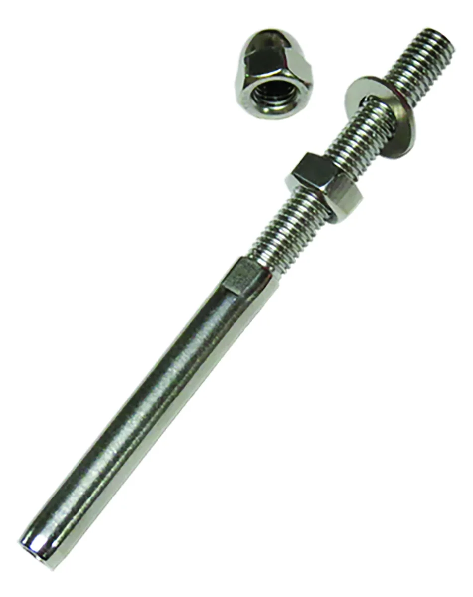 CASQUILLO INOX. C/ESPARRAGO RO. 1/4x1/8"