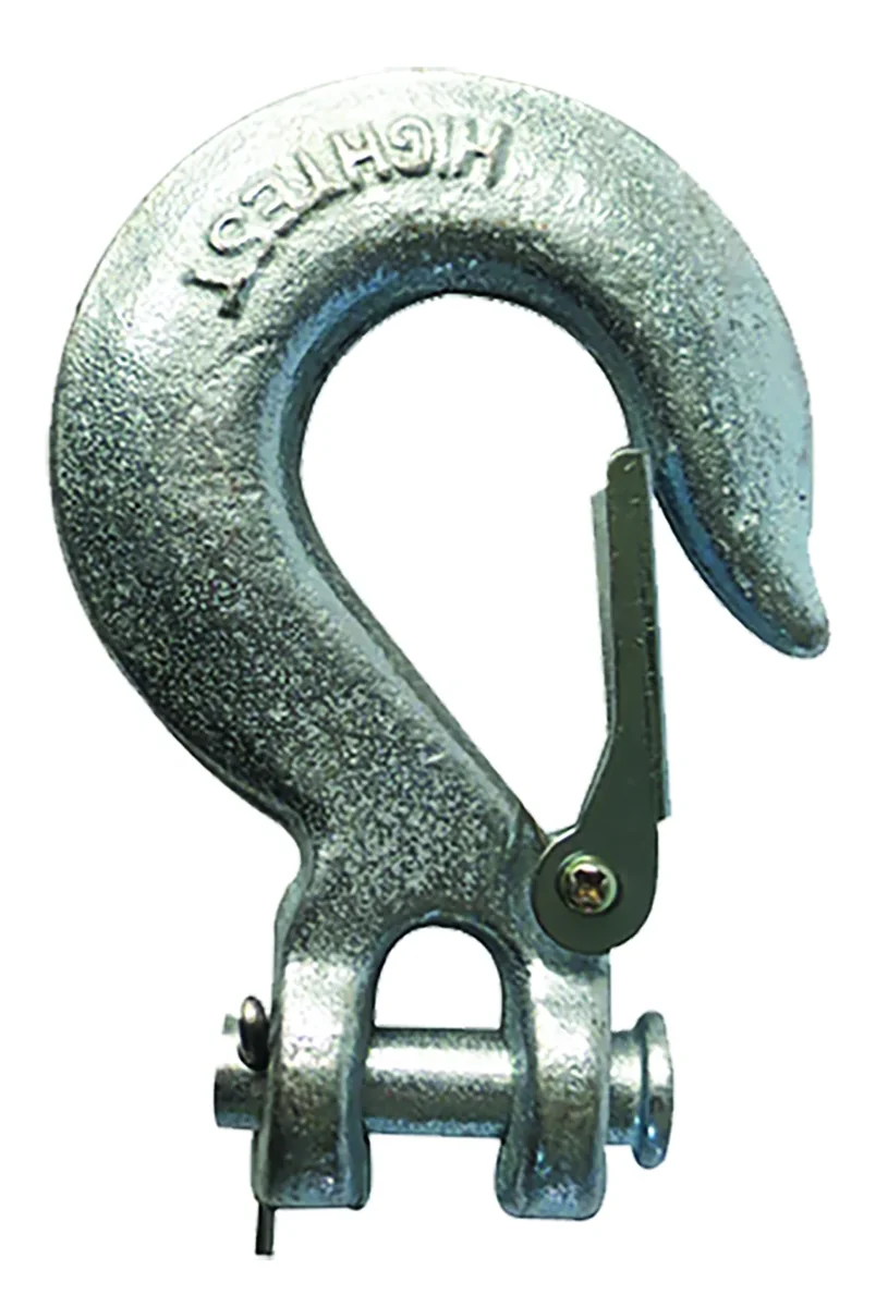 GANCHO ESLINGA C/PERNO Y PESTILLO 1/4" 1 TONELA