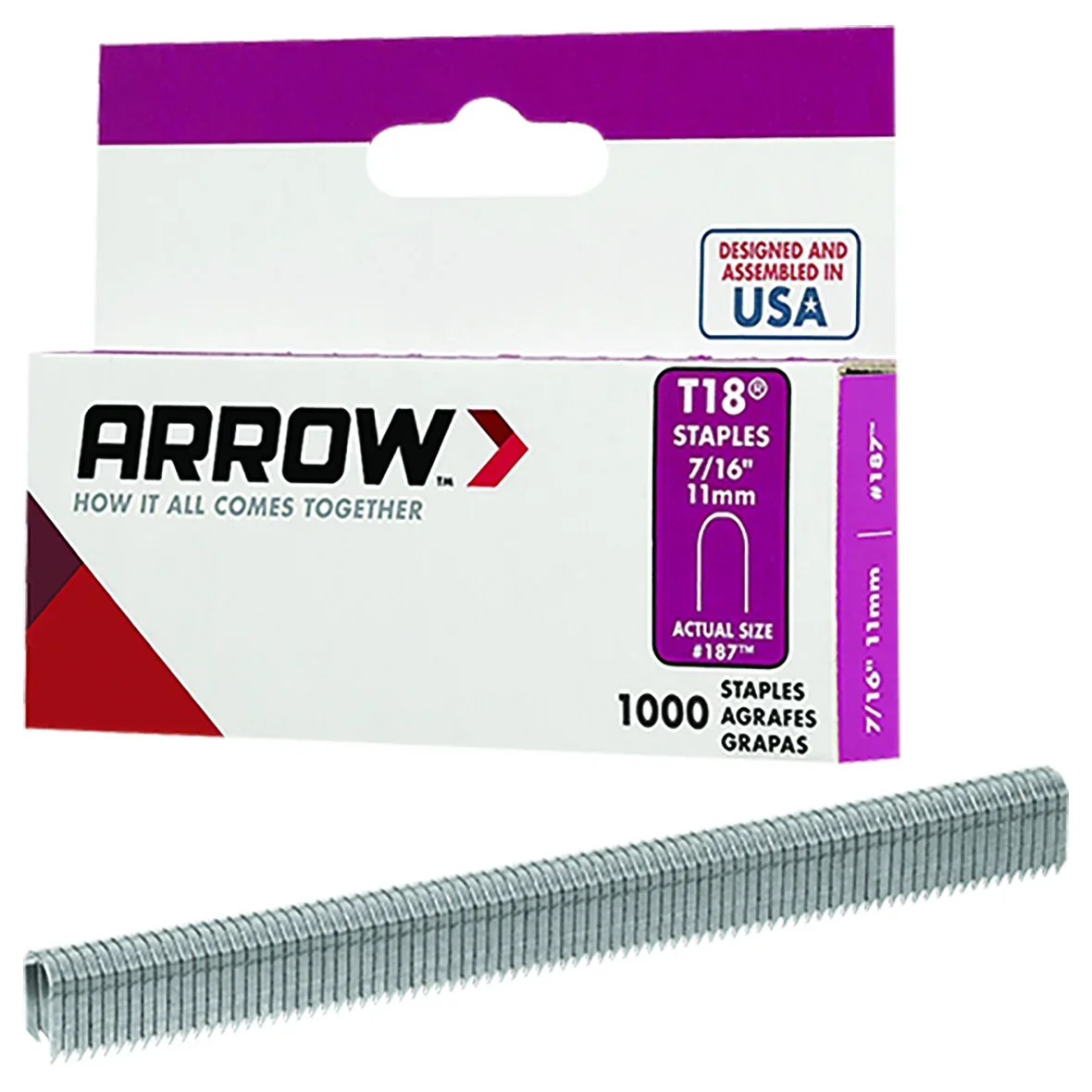 GRAPA P/T18 7/16" C/1000 P.