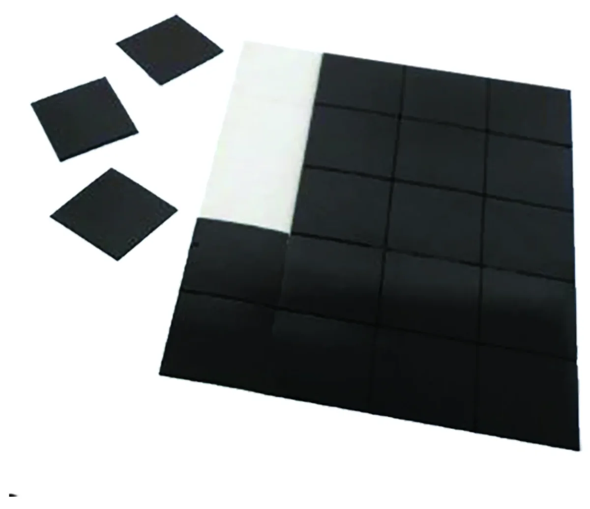 IMAN ADHESIVO CUAD. 24 x 10 y 1 mm 60 P.