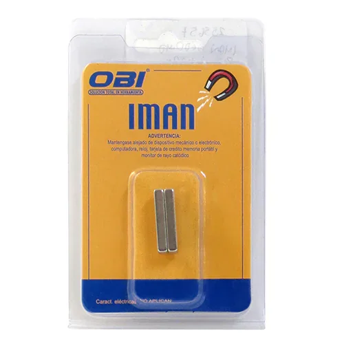 IMAN.NEODIMIO RECTANGULAR 25x4x5 mm BLISTER C/5 P