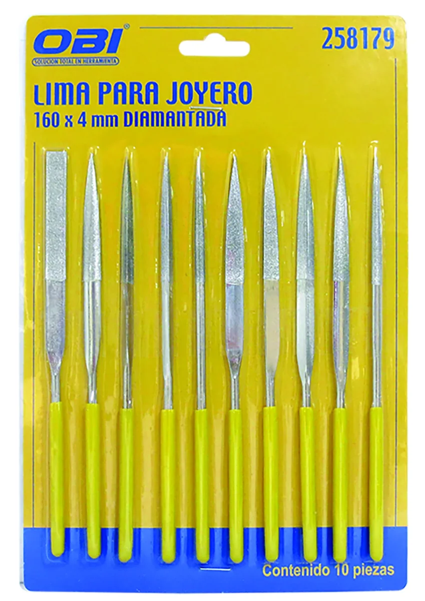 LIMA.P/JOYERO JUEGO 10 P.160 mm DIAMANT.