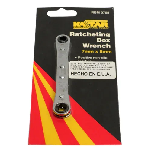 LLAVE ESTRIAS C/MATRACA 07 y 8 mm "X"