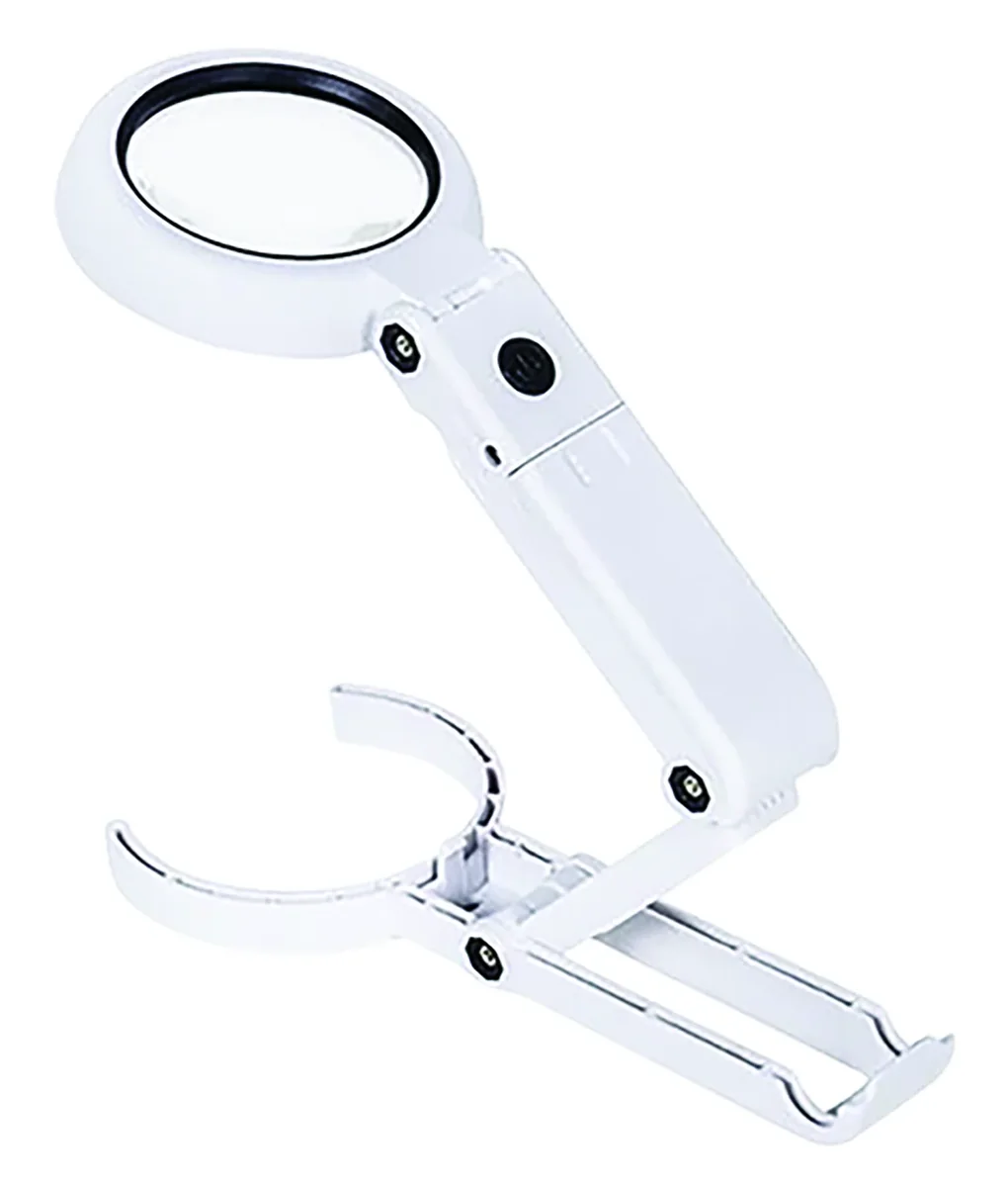 LUPA PLEGABLE C/SOPORTE 90 mm 3.5-8xLED