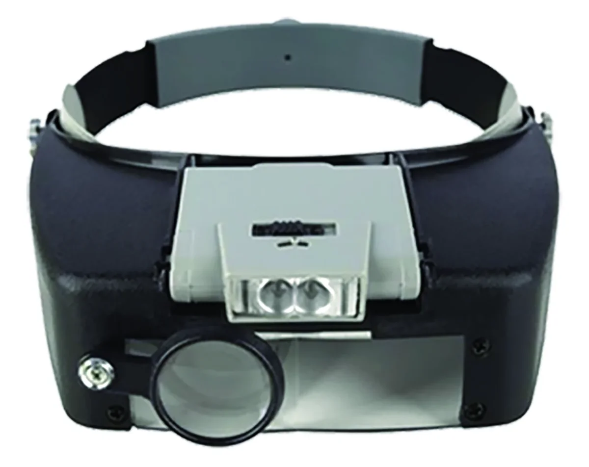 LUPA VISOR 1.5- 8x NEGRA BLISTER 2 LEDS