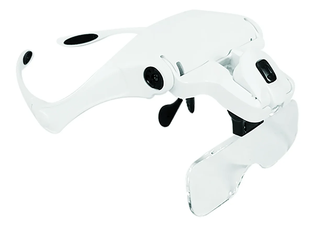 LUPA ANTEOJO BLANCA 1-3.5x 2LEDS AAA