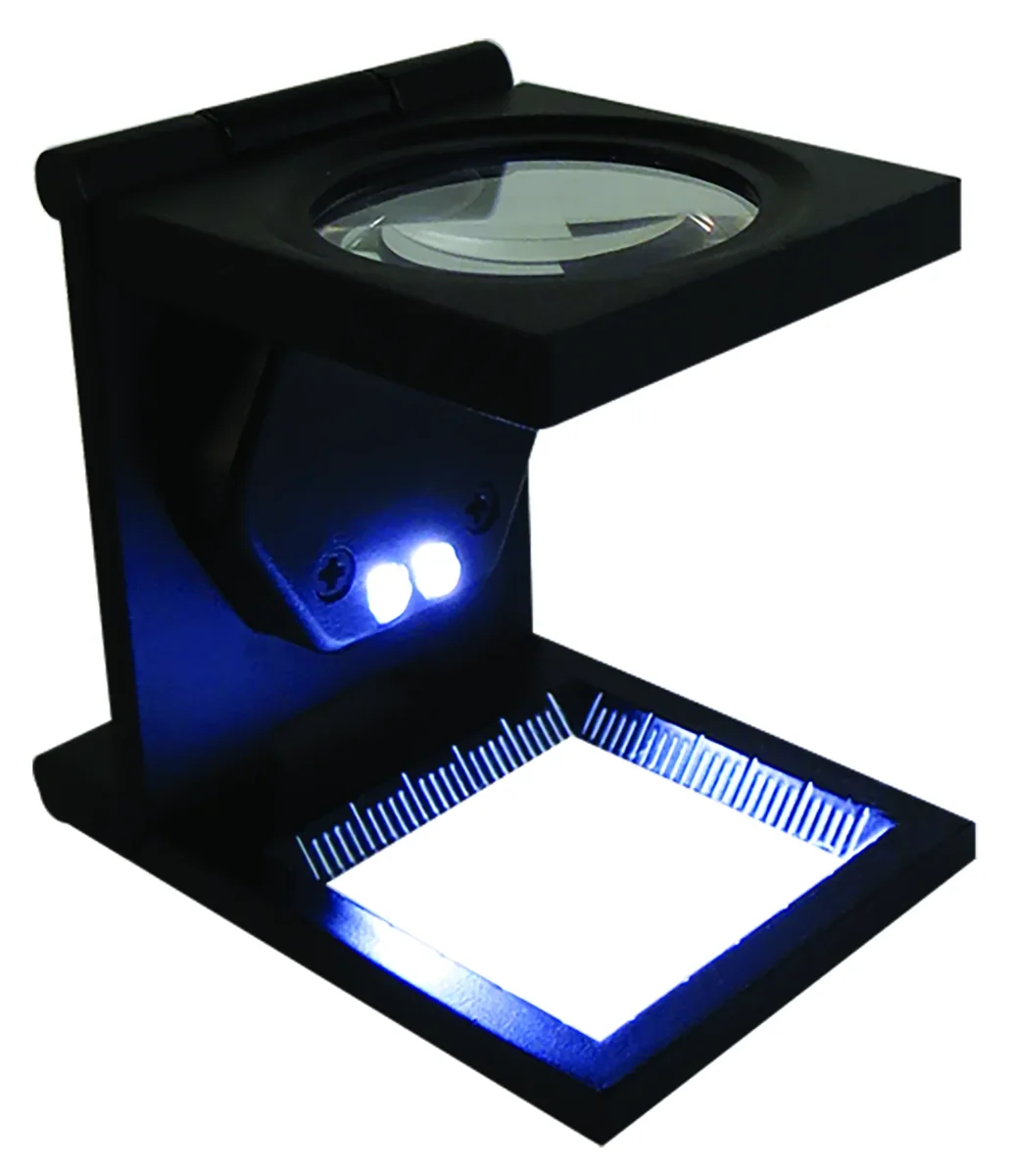 LUPA CUENTAHILO LED 30 mm 8x VIDRIO