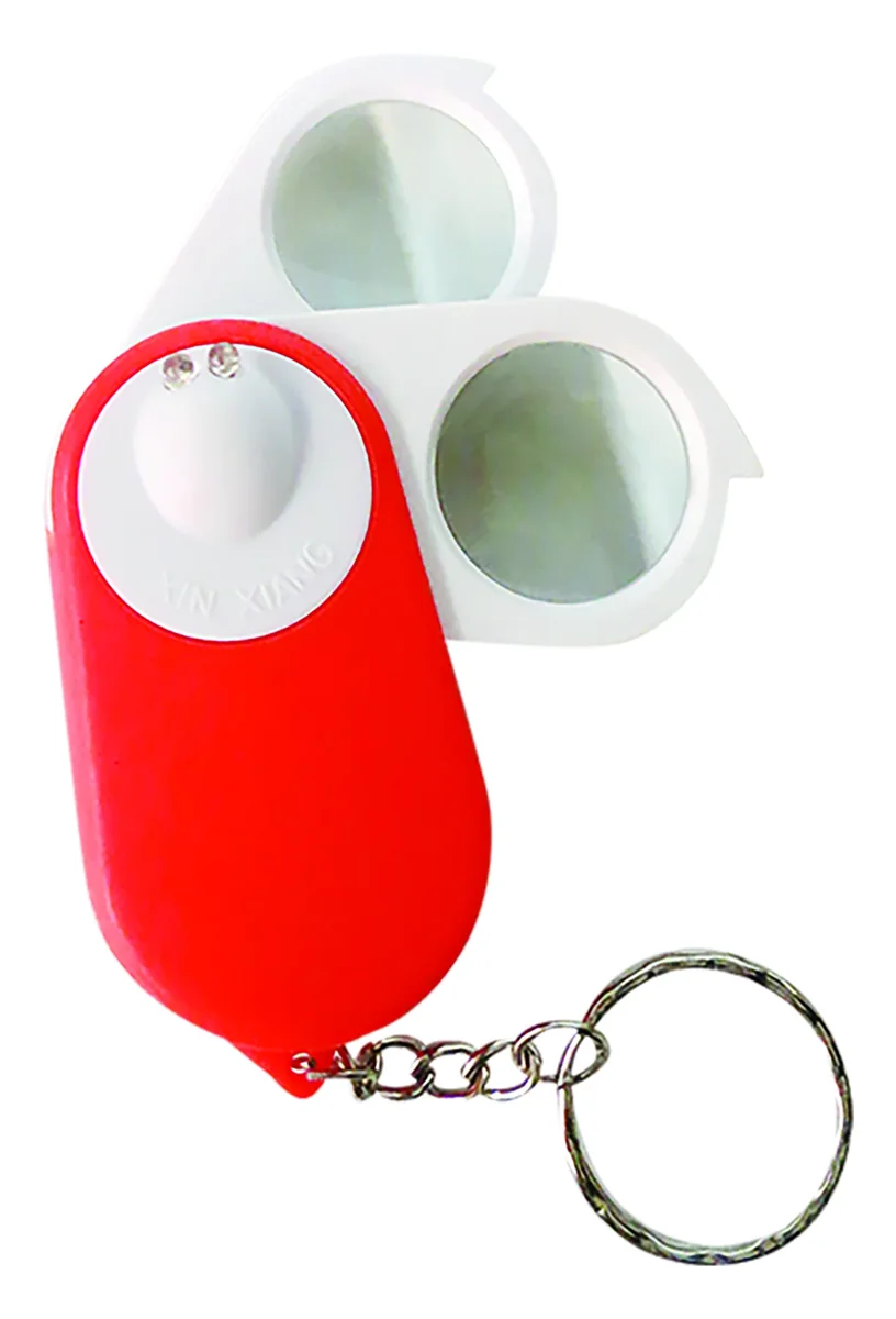 LUPA JOYERO LED+UV 24 mm 4+4x DOBLE C/LL "X"