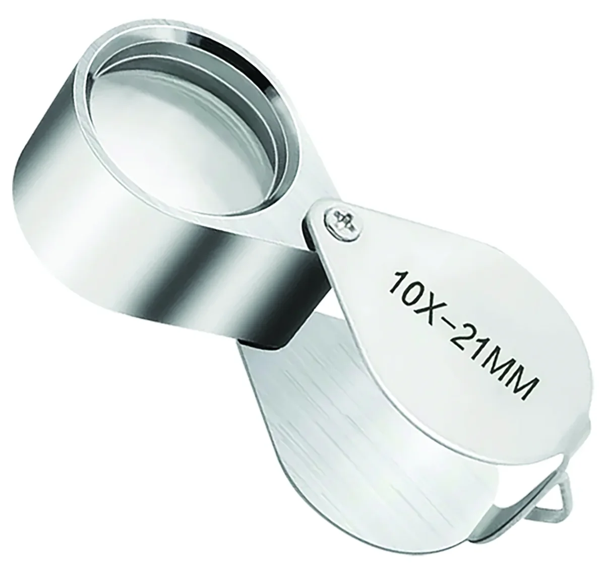 LUPA JOYERO 21 mm 10x GOTA CROMADA
