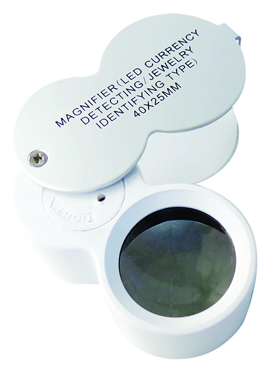 LUPA JOYERO LED+UV 25 mm 40x