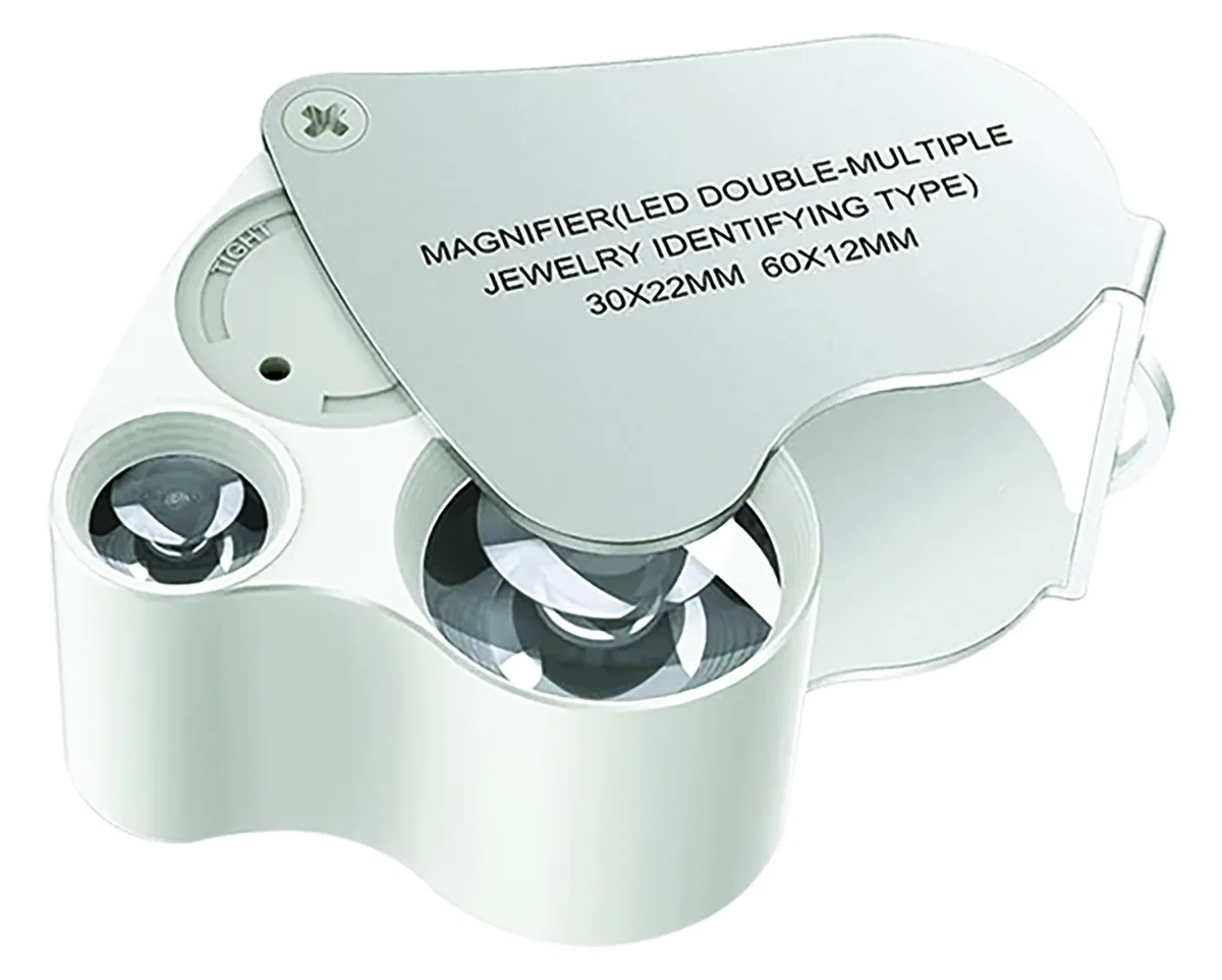 LUPA JOYERO LED 12-22 mm 30-60x
