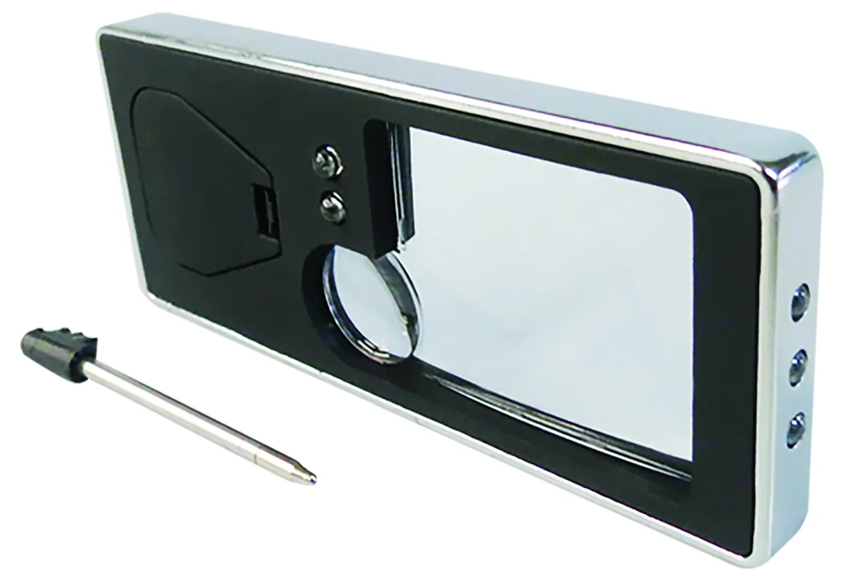 LUPA BOLSILLO C/PLUMA 3-10x LED+UV