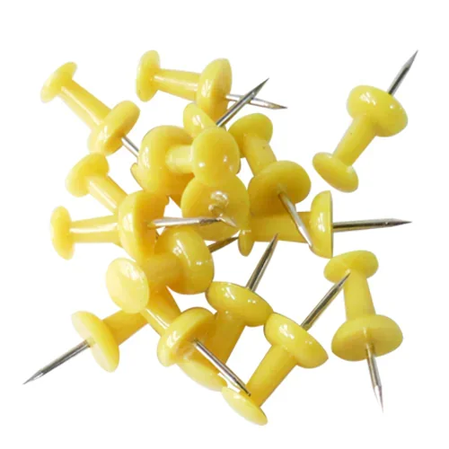 PIN AMARILLO CAJITA C/50 PZS. "X"