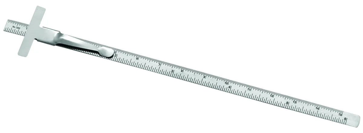 REGLA ACERO mm y S 6" y 6 mm GRABADA