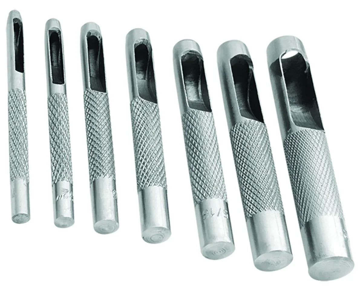 SACABOCADO RECTO JUEGO 7 PZAS 1/8 - 1/2"
