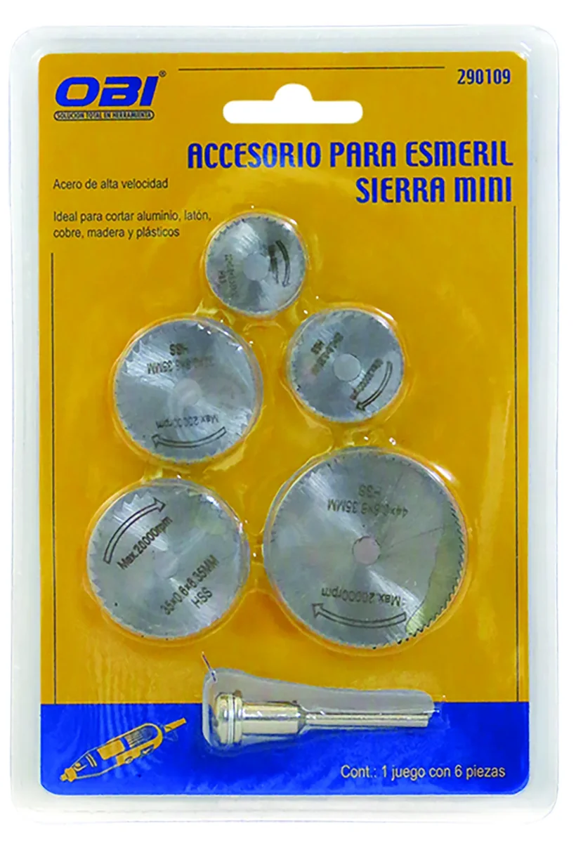 TALADRO ACCS. 1/8" SIERRA MINI J. C/6P
