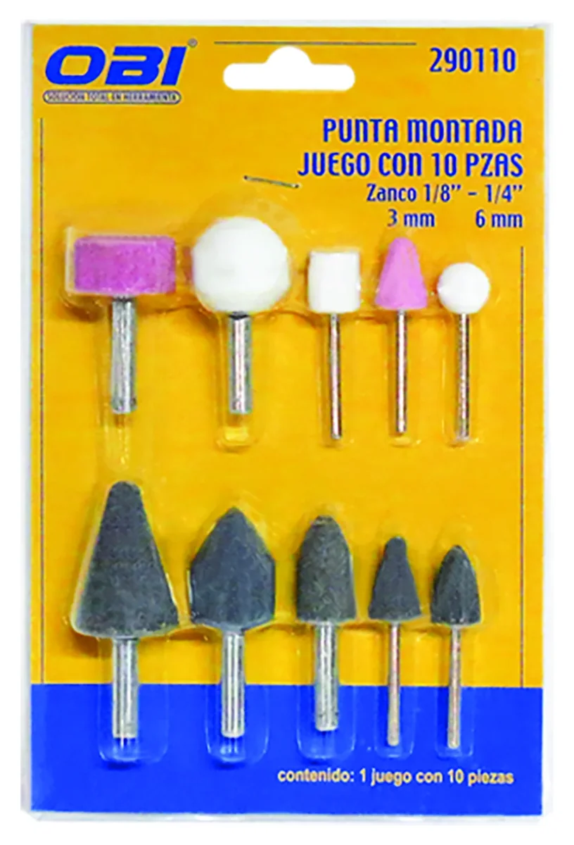 TALADRO ACCS. 1/8" y 1/4" PUNTA J. C/10P