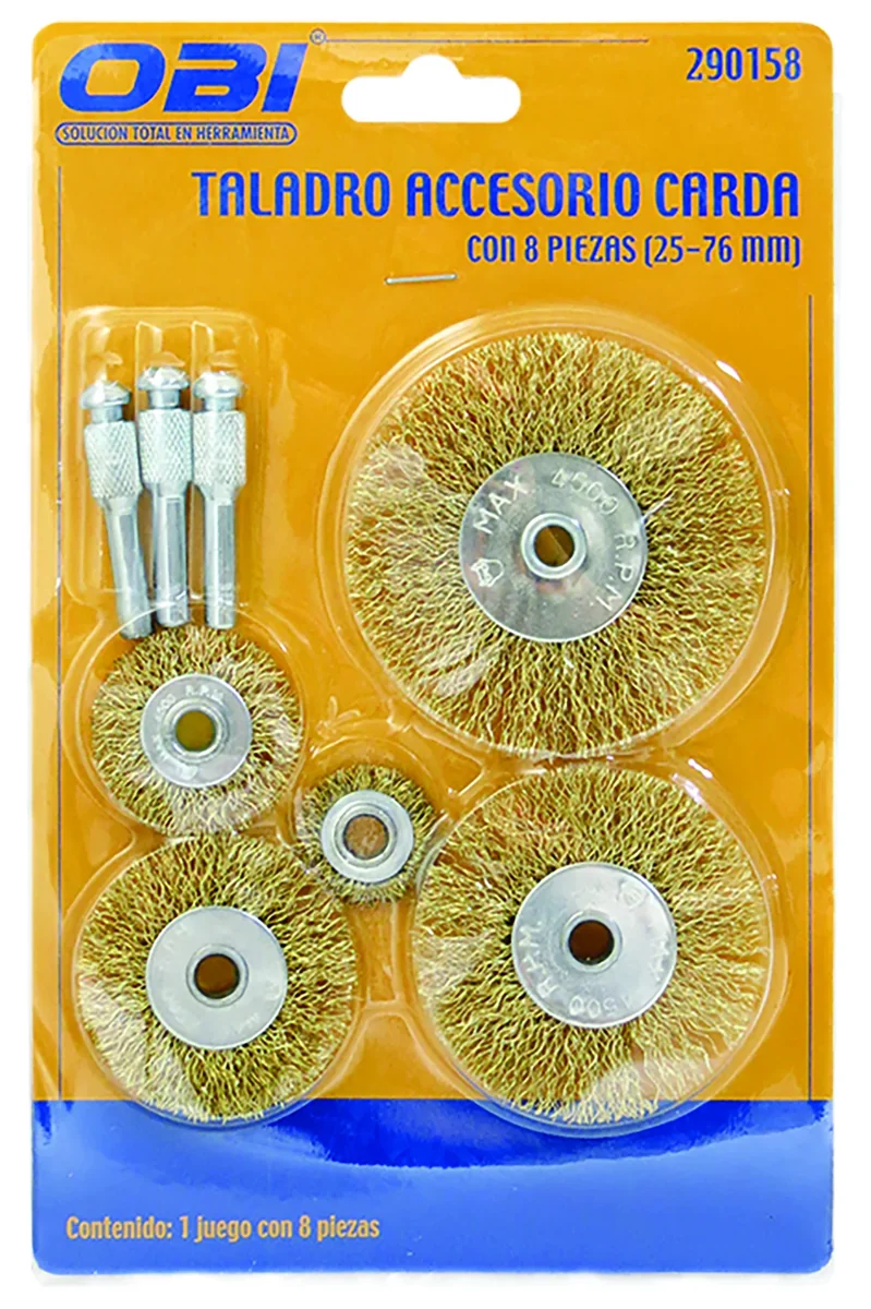 TALADRO ACCS. CARDA JUEGO 8 P. 25-76mm