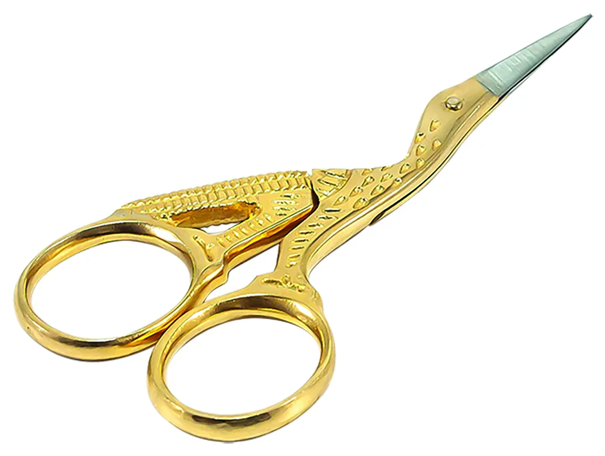 TIJERA .PARA BORDAR 3 1/2" RECTA GARZA DORADA