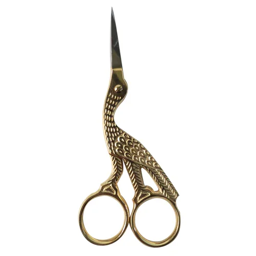 TIJERA .PARA BORDAR 4" RECTA GARZA DORADA