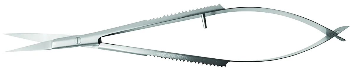 TIJERA CUTICULA 4 1/2" CURVA C/FUELLE