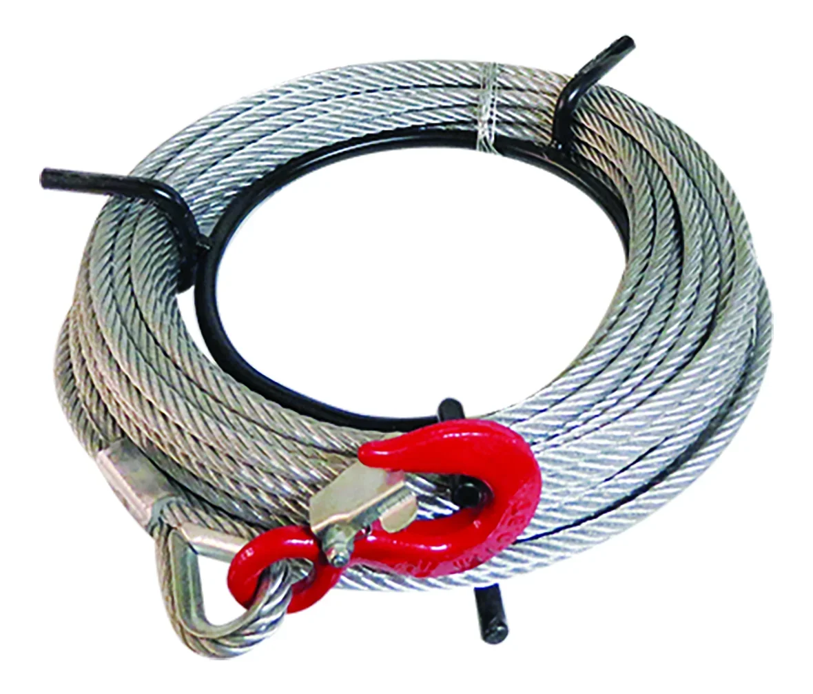 TIRFOR.REP. CABLE C/GANCHO 8 mm y 20 m P/6.2 C/ 3750 Kg